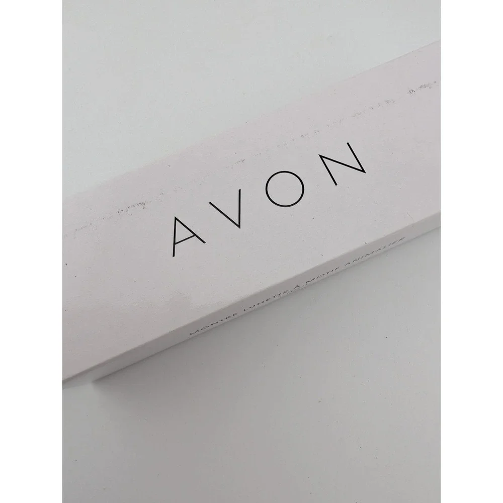 Avon 2015 Animal Print Bezel Watch Black Zebra‎ Leather Band w/ Box- New Battery